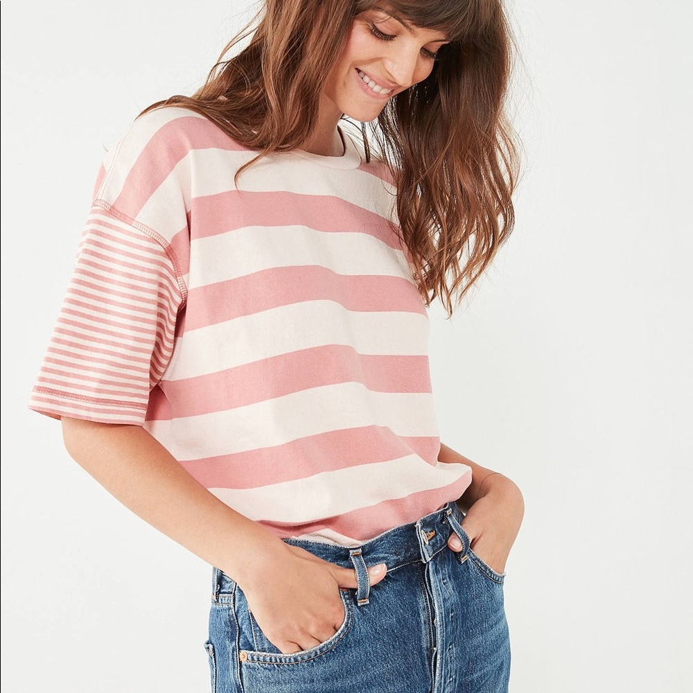 BDG Boston Oversized Ringer Tee